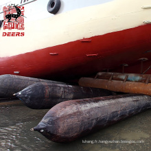 Airbag de lancement de bateau en caoutchouc marin de cerfs communs